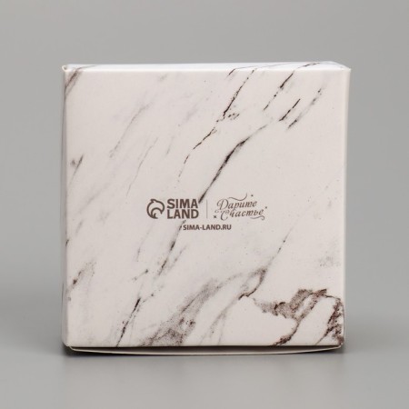 Box for jewelry, packaging, “marble”, 7.5 x 7.5 x 3 cm-5