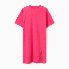 The dress is female, pink color, one size (42-46)