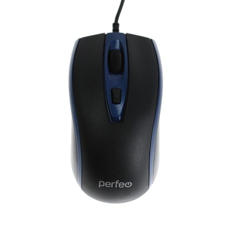 Perfeo Profil mouse, wired, optical, 1600 dpi, USB, blue-1