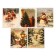 Set of mini-postcard New Year "Happy New Year!" retro, 35 pieces, 8 x 10 cm