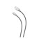 PERO DC -02, Lightning cable - USB, 2.4 A, 1 m, fabric braid, gray