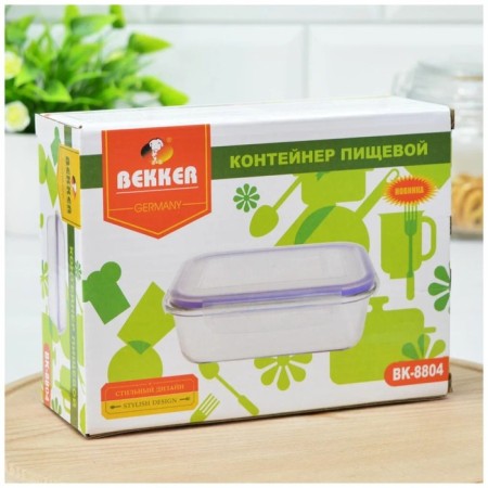 Bekker food container, 640 ml, size 8x14x6.5 cm-4