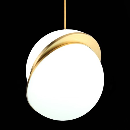 Suspension lamp ST LUCE. SL1164.313.01. Laico. 1x60 W, E27, 25x25x30 cm, brass color-9