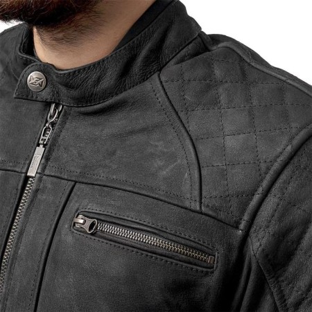 Armada leather jacket, size m, black-3