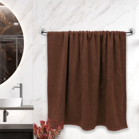 Terry towel "Mona", 400 g, 400 g, size 100x150 cm, brown color-3