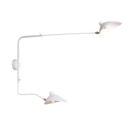 Wall lamp ST LUCE. SL305.501.02. SPRUZZO. 2x60 watts, e27, 18x75 cm, white color