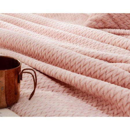 Viva bedspread, size 210x230 cm, powder color-2