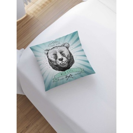 Decorative pillowcase "Bear", size 45 x 45 cm, sewn -up-1