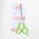 Hairdressers scissors with emphasis, blade - 7 cm, light/silver color