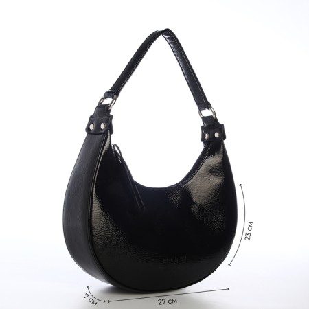 Women's bag with lightning, black color-3