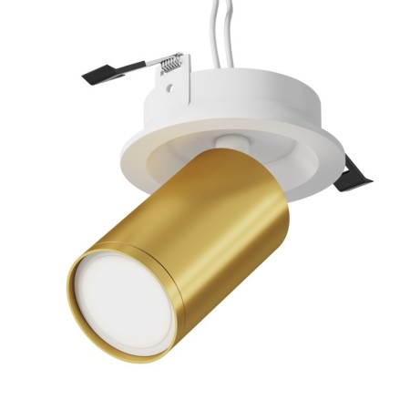 Technical C048Cl-U-1wmg, 1xGU10, 10W, 5.2x5.2x12.3 cm, white and matte gold.-4