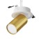Technical C048Cl-U-1wmg, 1xGU10, 10W, 5.2x5.2x12.3 cm, white and matte gold.