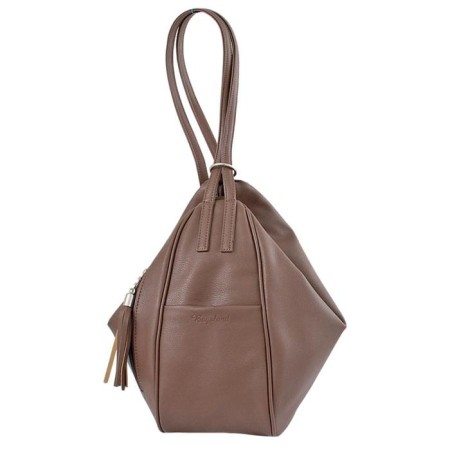 Bag bag claims, lightning department, brown color 27x15.5x33cm-1