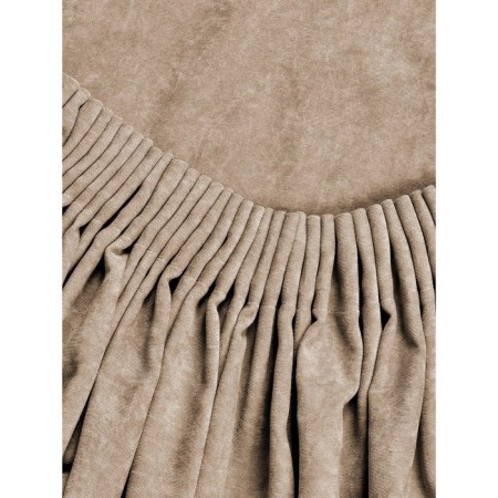 Set of curtains "Canvas", size 200x270 cm, 2 pcs, beige color-4