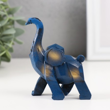 Souvenir Polystone "Blue Elephant" 3x8x8.5 cm