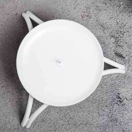 Summary Metal for 1 candle "Olympus 2", 6x13 cm, white-3