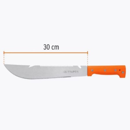 Machete Garden, straight blade, orange handle Truper 43x7x5 cm-1