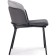 Siolim Metal/velor stool/velor, black/light gray 54x60x76 cm