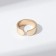 Ring with the inscription "Dance", the color of gold, dimensionless