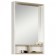 Wardrobe-mirror "York 55", color white ash