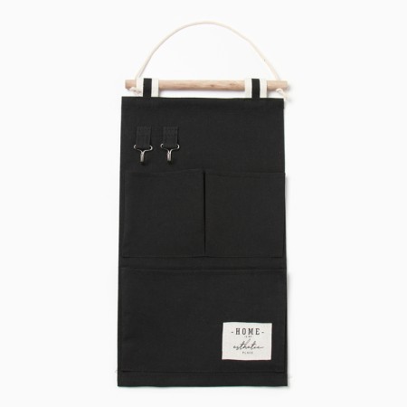 Pocket Ethel "Home", Black Color, 25x46 cm, 50%HL, 50%p/e