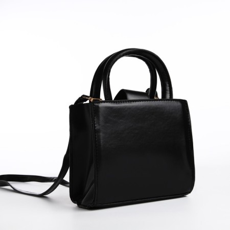 Bag Female Tout with zipper, black color-2