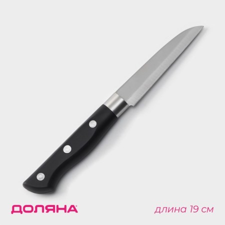 Knife for vegetables of the share "Kronos", blade 9 cm, black color