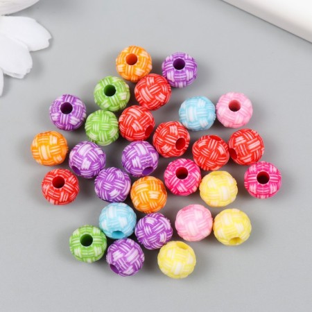 Beads for creativity plastic "stitches" Color d = 1.1 set 20 g