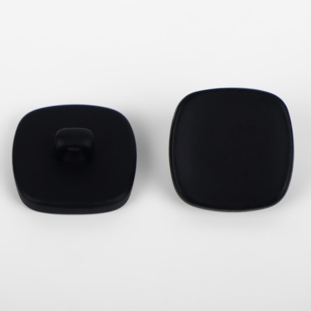 A set of buttons on the leg "Square", 22 × 22 mm, 5 pcs, black matte color-1