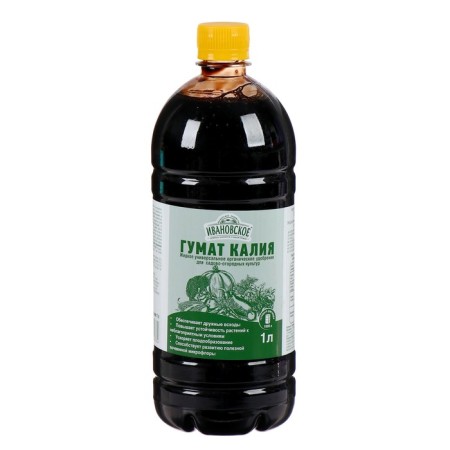Organic fertilizer Humat potassium, "Ivanovo", 1 l