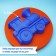 Sanding set: 4 molds for sand, scoop with pebbles, mix