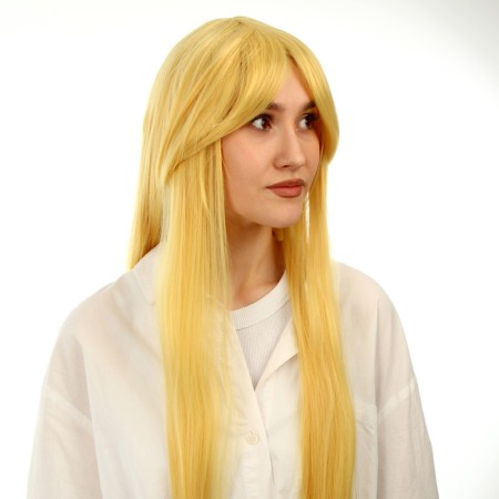 Carnival wig "anime" color blond, long-3