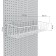 Korsin regiment for economy panels, 596 × 202 × 130 mm, white color