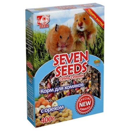 Seven Seeds Special food for hamsters, with a nut, 400 g-5