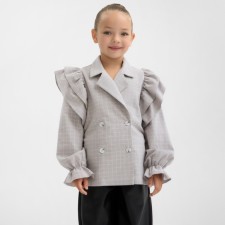 Жакет для девочки с воланами KAFTAN р.34 (122-128 см)