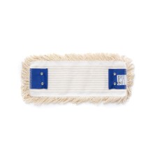 WET mops nozzle, flat, cotton, white color, 40 cm