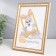 Photo frame Plastic "reed" 15x21 cm, white