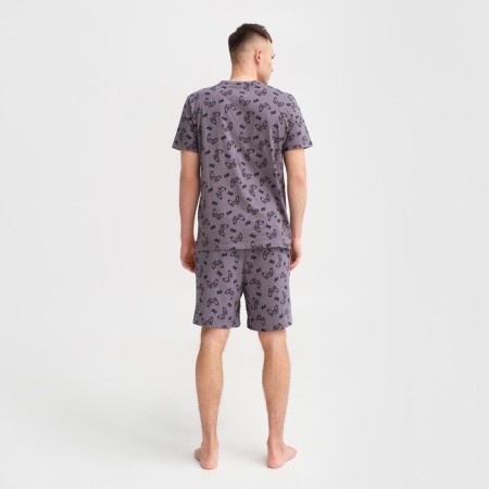 Pajama men's kaftan "game" size 52, gray-2