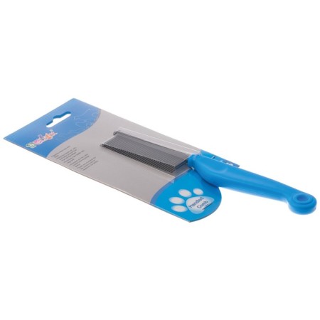 Delight antistatic comb, 37 teeth 23 mm, plastic pen, black and blue-5