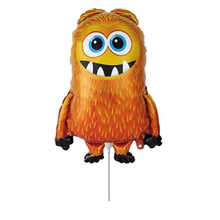 Foil ball 12 "Orange monster", mini-figure
