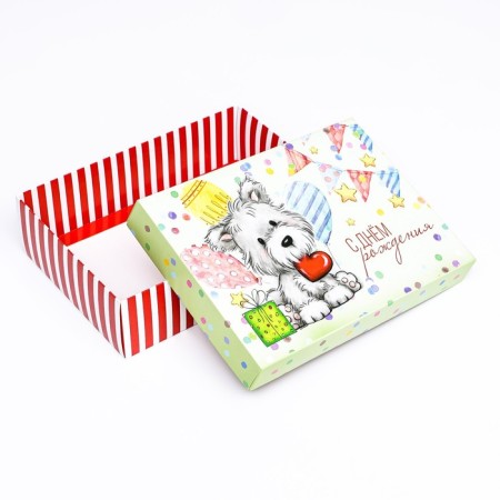 Gift box team "Happy Birthday" 21 x 15 x 5.7-4