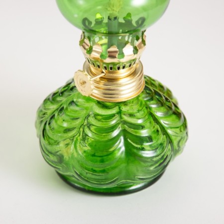 Kerosene lamp decorative "Gene" Green 8x8x18 cm Risalux-1