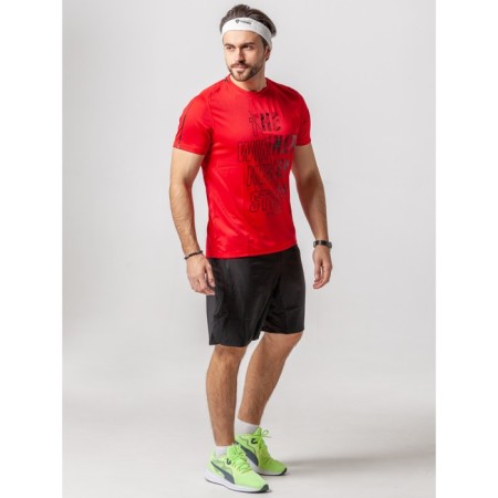 Sports T -shirt male ise, size 48, red color-11