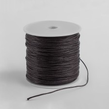 The cord waxed from polyester d = 1 mm, l = 70 m, brown color