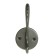Furniture hook CAPPIO WING, two -rOM, graphite color, 4 pcs.