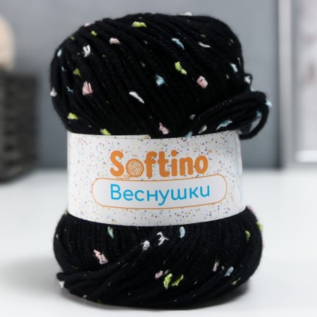 Yarn 60% acrylic, 30% cashmere, 10% silk "spring" 50 g 80 m color 20V black