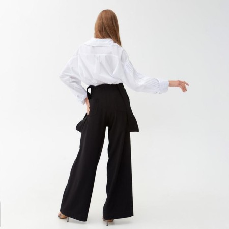 Women's pants Minaku: Casual Collection Black Black, Rr. 48-3
