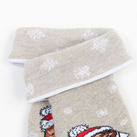 Noski children's terry, gray color, print mix, size 18-20-1