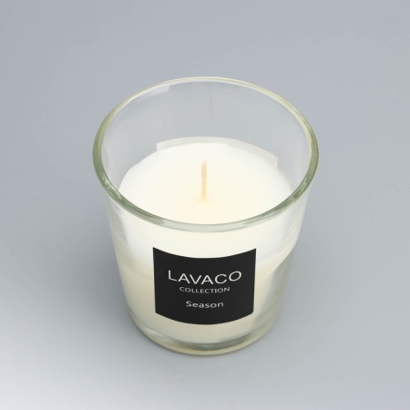 Aromatic candle in a glass "Lavaco", jasmine, white, 7.5x7.5 cm-4