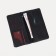 Women's wallet on magnets, black color